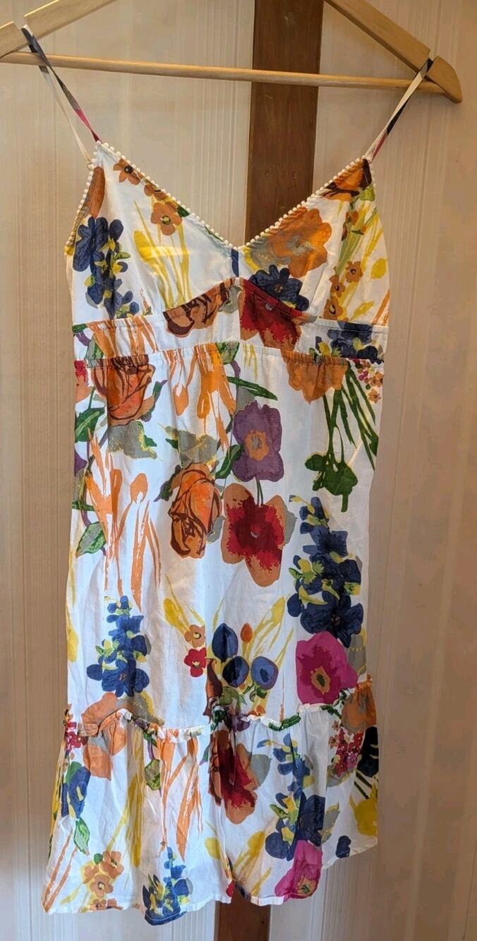 American Eagle Floral Sundress Mini Lined Dress Women's Size 4